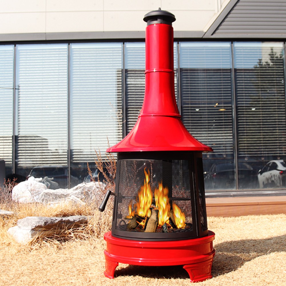 카나모 쿠킹 화로 불멍 침니아 화로대 야외 난로 장작 바베큐 그릴 캠핑 화덕 펜션 379,000원