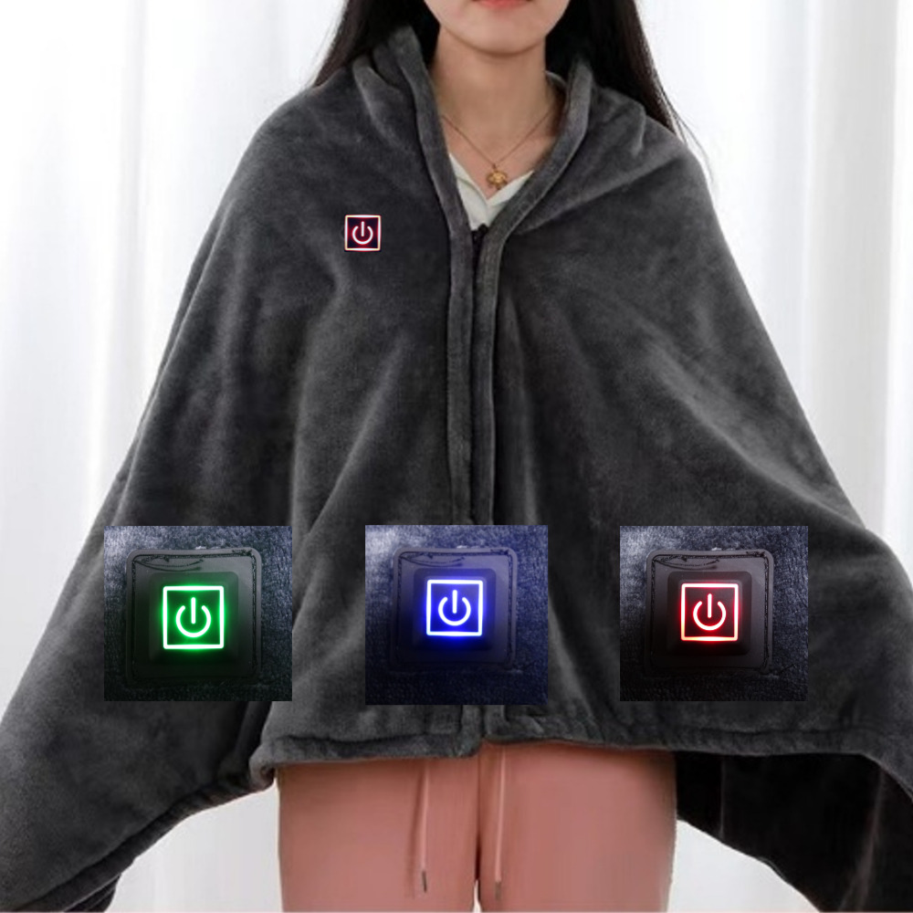 한일의료기 네모 휴대용 USB 전기요 1인용 온열담요 무선 캠핑용 전기담요 프리미엄 극세사 부드러운 차박 대형 찜질기, usb전기담요1개 19,400원