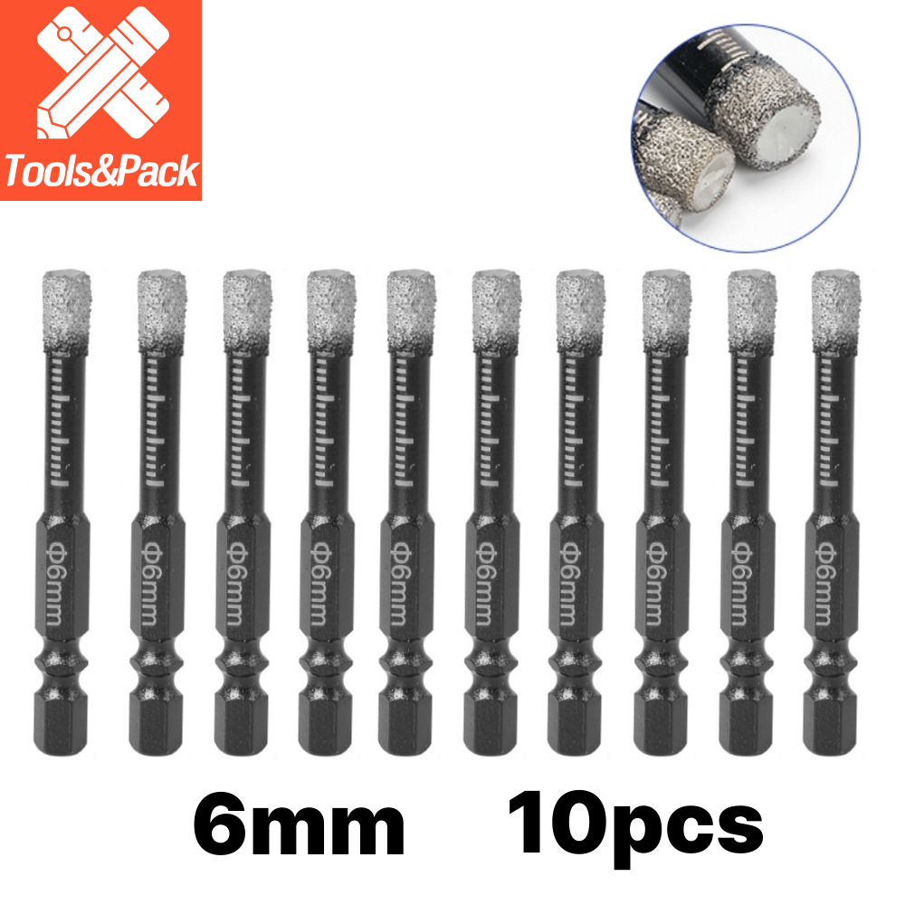 융착 코어비트 타일 기리 비트 드릴 포세린 콘크리트 대리석 타공 육각 임팩용 6mm 10pcs 16,900원
