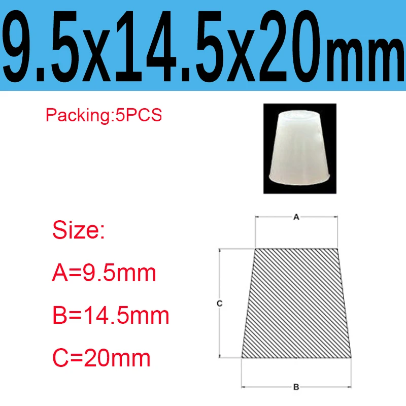엔드캡 앤드캡 블랙/화이트 콘형 실리콘 홀 플러그 원뿔형 고무 밀봉 병 마개 작업물 보호 10,700원