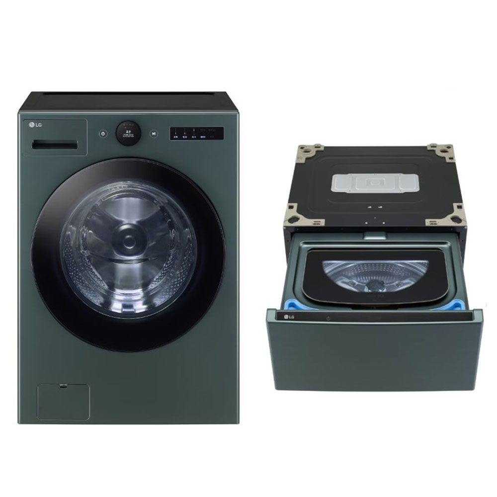 LG전자 트롬 오브제컬렉션 세탁기 + 미니워시 세트 FX25GARX 25kg + 4kg 방문설치 2,483,250원