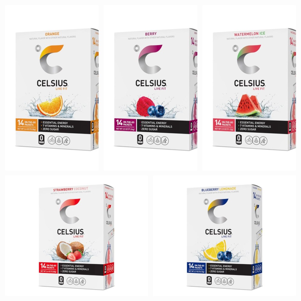 미국 셀시어스 제로 에너지 파우더 14팩 2개 드링크 분말 스틱 간편 운동 사무실 헬스 등산 자전거 65,200원