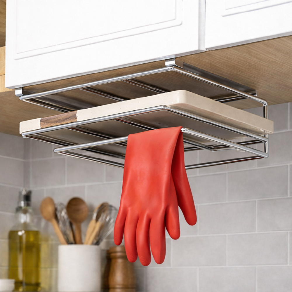 이거슨픽 공중부양 녹안쓰는 2단 도마 거치대, 1개, 화이트 17,800원