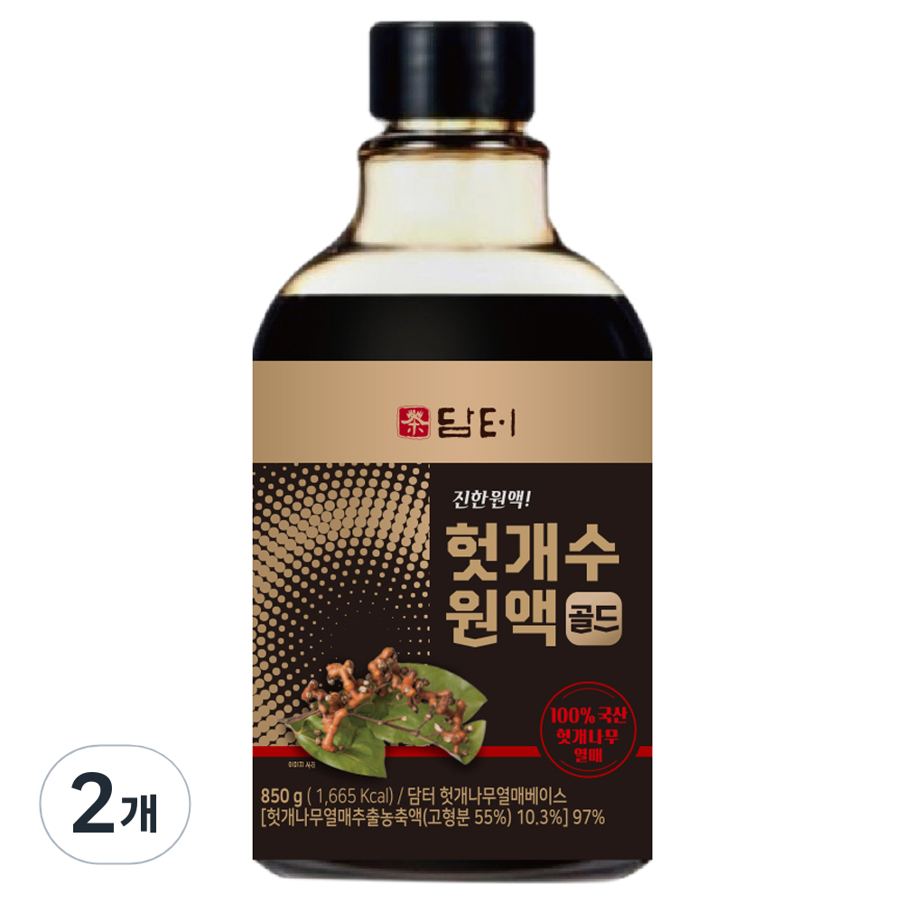 담터 헛개수 원액 골드, 2개, 850g 30,900원