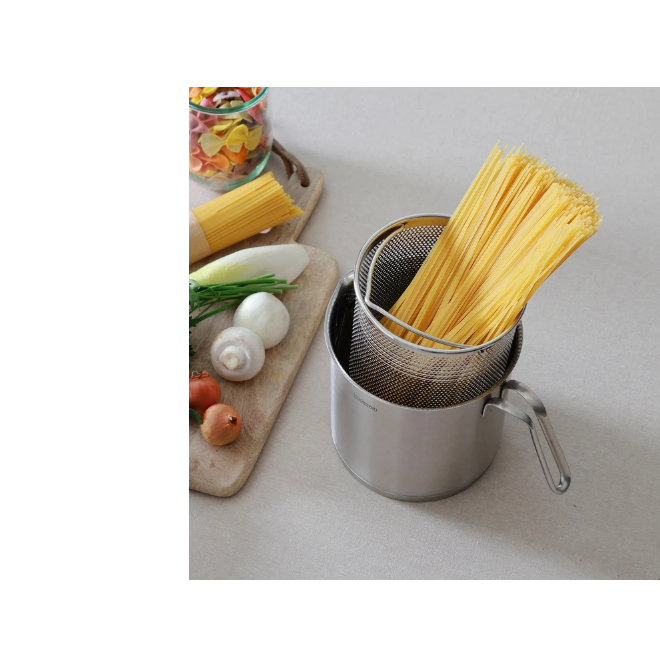 쿡에버 멀티 편수냄비 파스타팟 16cm 채망 포함 오뎅탕 어묵탕 1인가구 스파게티 비빔면 튀김기 물만두 긴냄비 데침냄비 나물데치기 58,990원