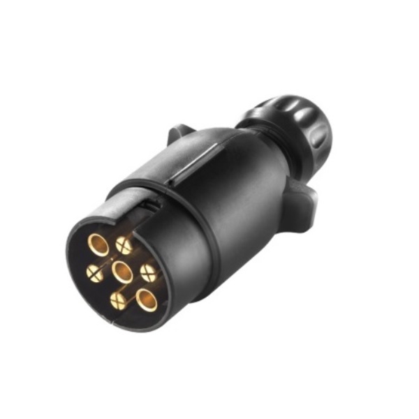 지노기업/소형 트레일러 견인장치/플러그 전기배선/7P/소켓/캠핑카/카라반/보트/선박/소형/1톤/농기계/유럽타입/7선/개조/뚜껑/캠핑 트레일러/고급/전기부품/전기재료/12V/, 1개 14,000원