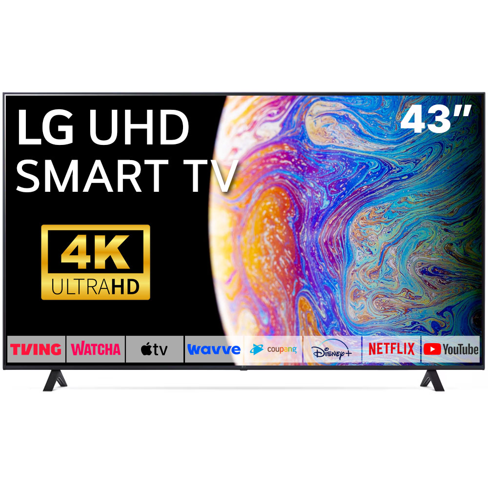 LG전자 43인치 TV 4K 울트라HD LED 스마트 티비 43UQ7070 미러링 넷플릭스 유튜브 499,000원