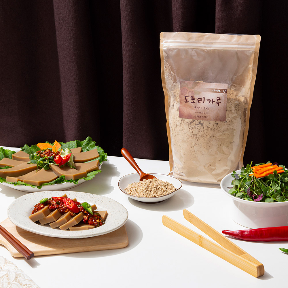[미식한가] 순수국산 도토리로 정직한 도토리 가루 500g / 1kg / 도토리묵 / 도토리분말 / 도토리묵가루, 1세트, 1kg 65,890원