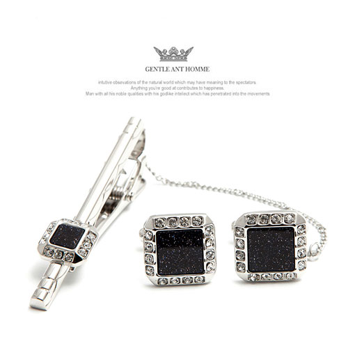 젠틀안트 명품넥타이핀 커프스버튼 커프스링크 세트 GR08-1D833 네이비 79,000원