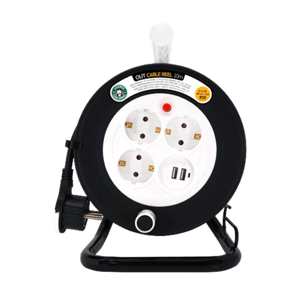 러그박스 오픈형 릴선 전기릴 10M 블랙 오토캠핑 차박 69,800원