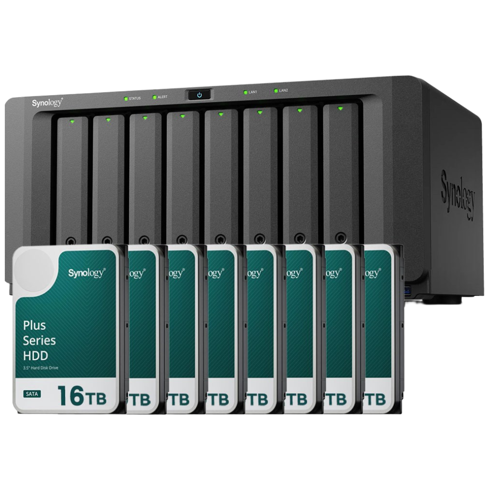 시놀로지 나스 DS1825+8bay [128TB]HAT3310-16TBX8EA 기업용 NAS 합본 7,508,760원
