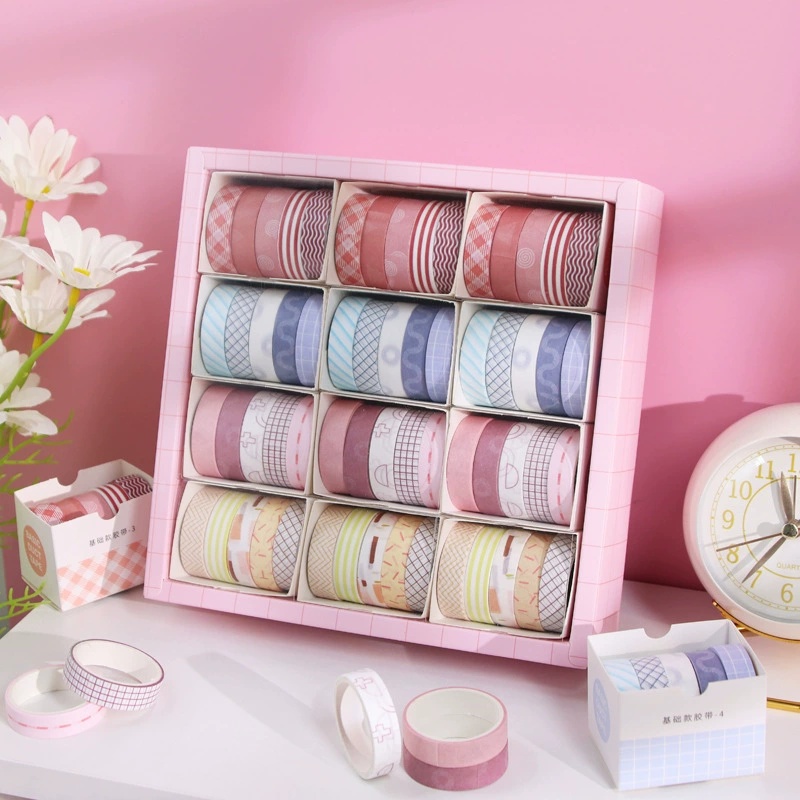 비비콩 다꾸 마스킹테이프 컬러데코테이프 60롤 15,900원