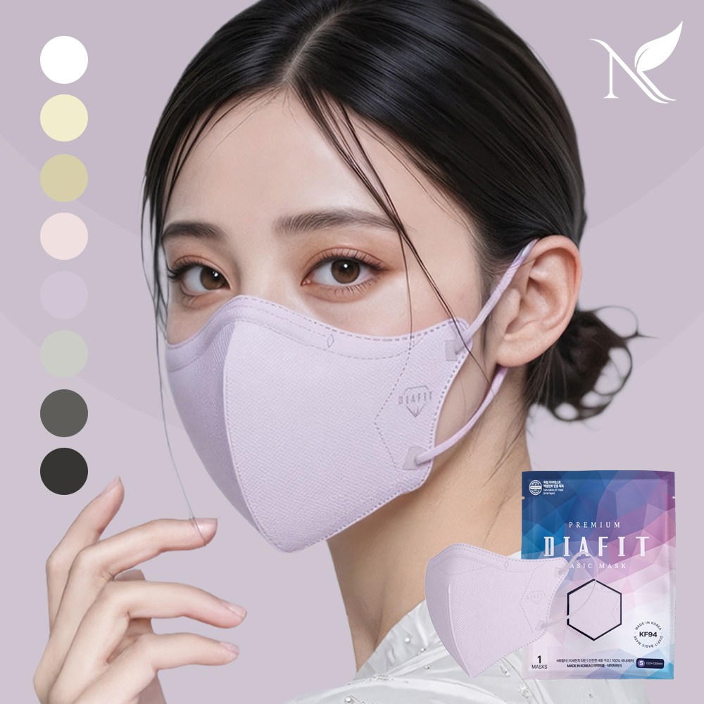 다이아핏 KF94 새부리형 국내생산 중형 마스크 파우치형 15,260원