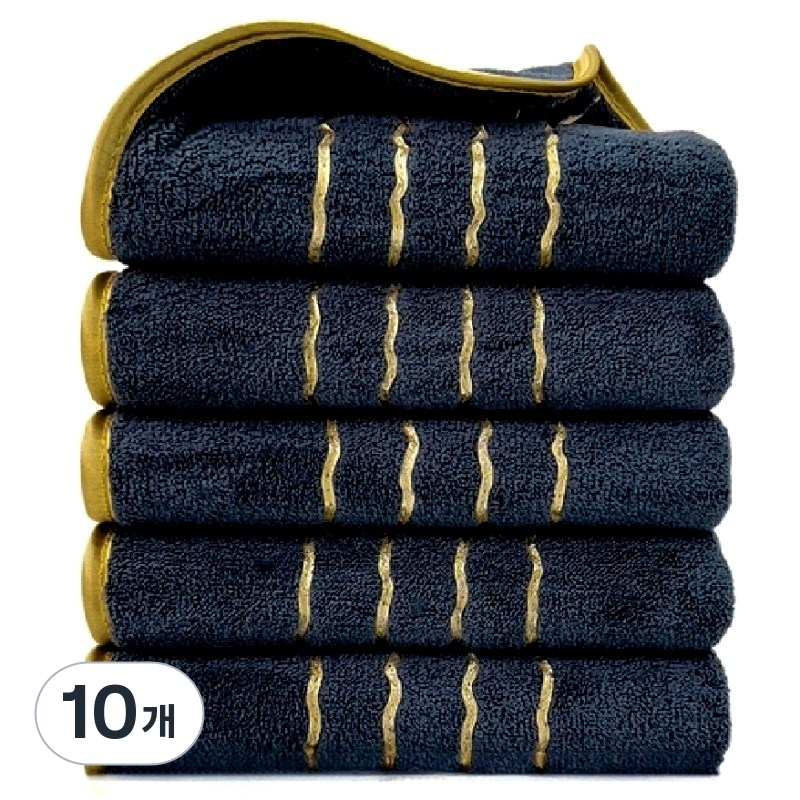 상덕 호텔수건 수건 디자인예쁜수건 50*90CM, 10개, 네이비 72,790원