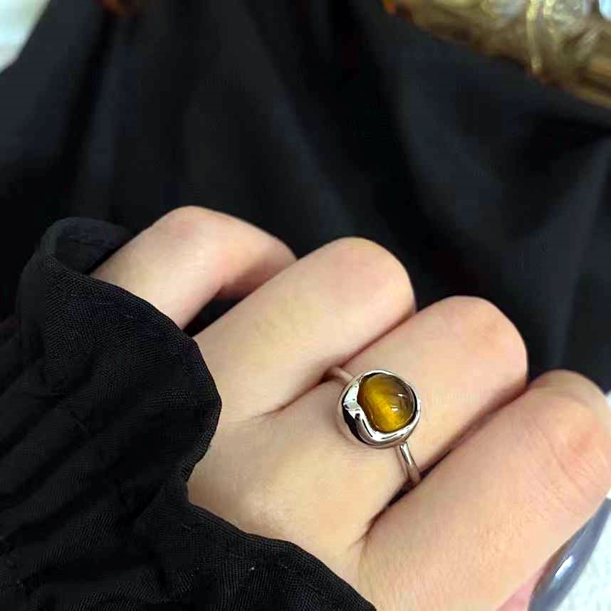 탁항 호안석 반지 여성 S925실버반지 직업운 심플 오픈형 선물 순은 반지 JZ019 68,000원