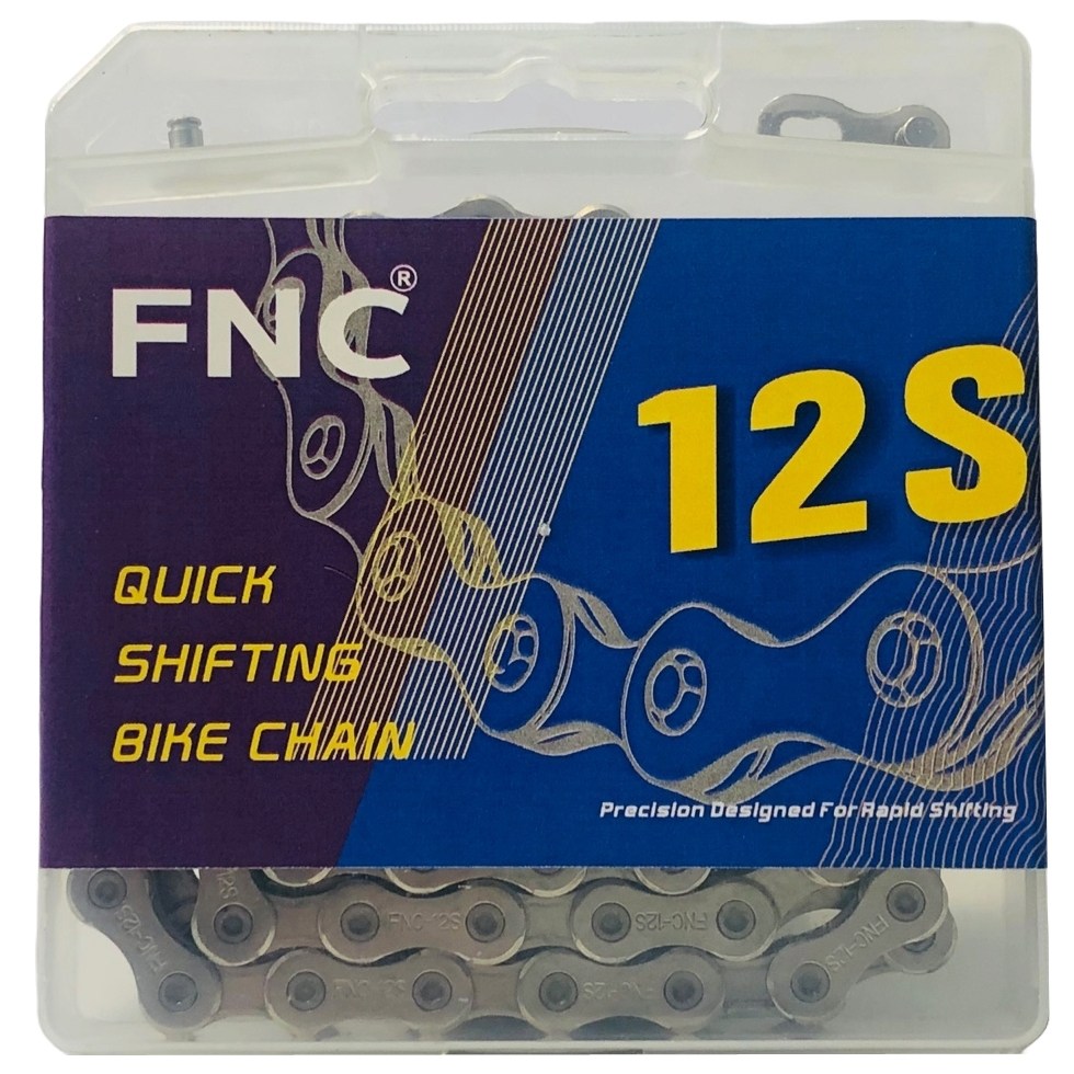 [FNC] 12단 자전거체인 실버 스탠다드 MTB 로드 시마노호환 고급체인 퀵링크포함 12s Silver 126L 26,000원
