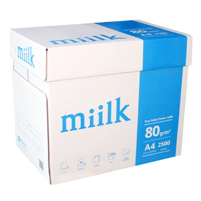miilk 한국제지 복사용지 80g, A4, 2500매 20,500원
