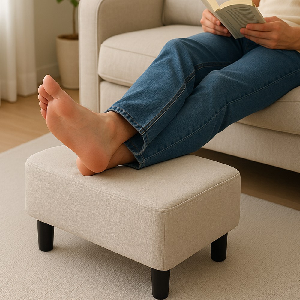 심플 가죽 발받침대, 패브릭그레이 16,900원