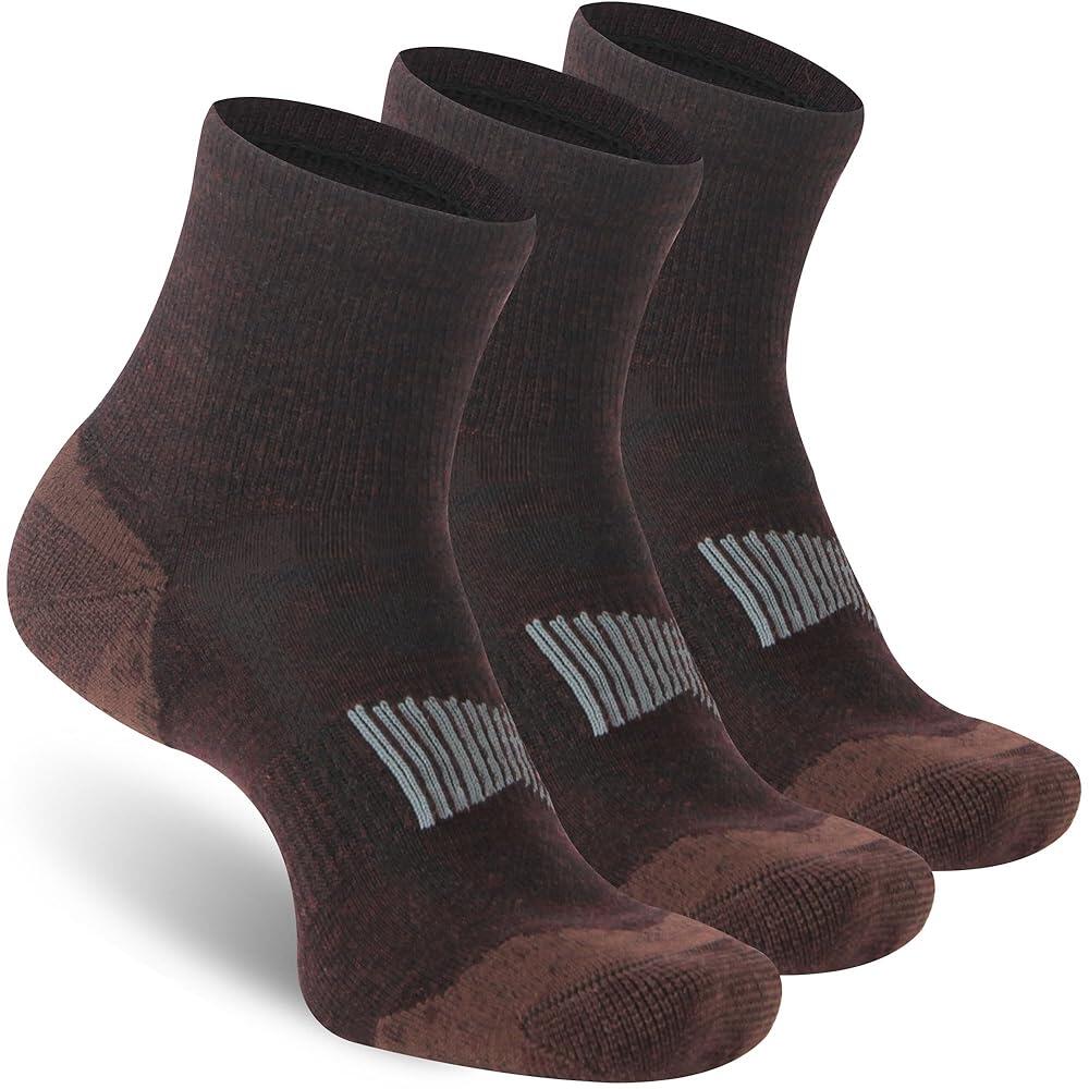 남성 여성용 RZTT 90% 메리노 울 양말 운동용 러닝 하이킹 사이클링용 부드럽고 얇은 발목 양말 3켤레 74,900원