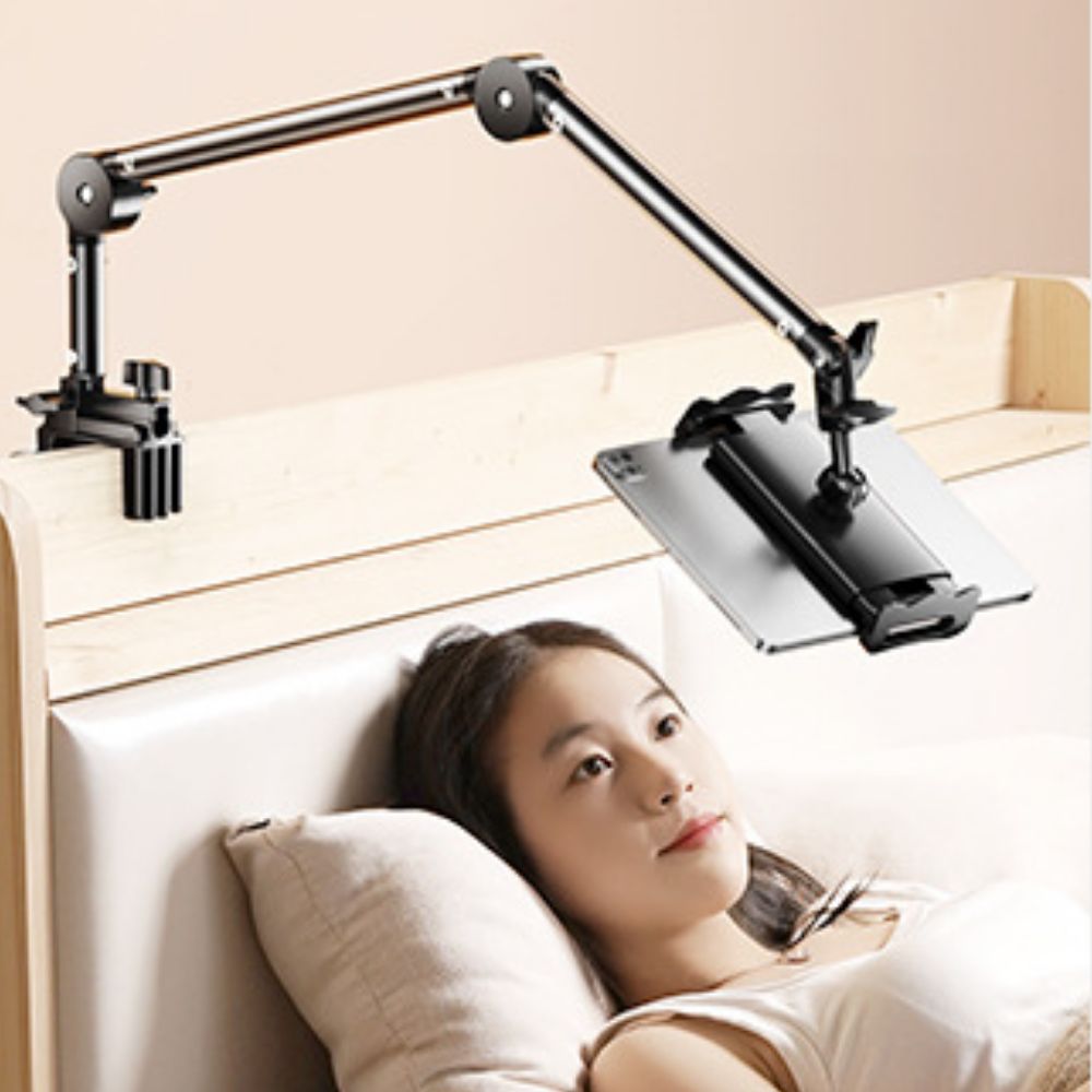 쿠픽스 태블릿 거치대 아이패드 관절형 탁상용 자바라, 1개, 블랙 18,800원