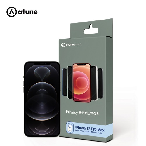 킹아이폰 에이튠 아이폰12프로맥스 사생활보호 강화유리 액정보호필름 풀커버 4매, 4개 6,590원