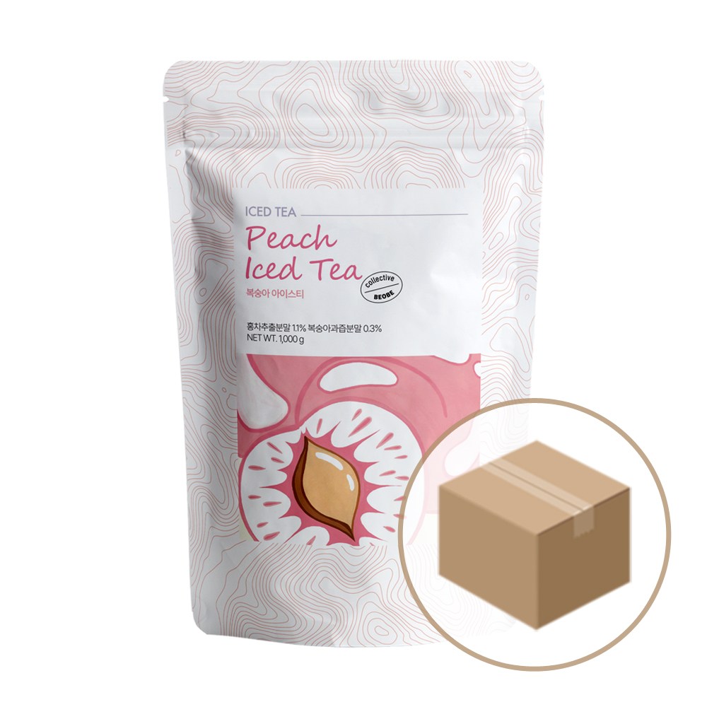 베오베 복숭아 아이스티 파우더 1kg 1박스 10개 59,700원