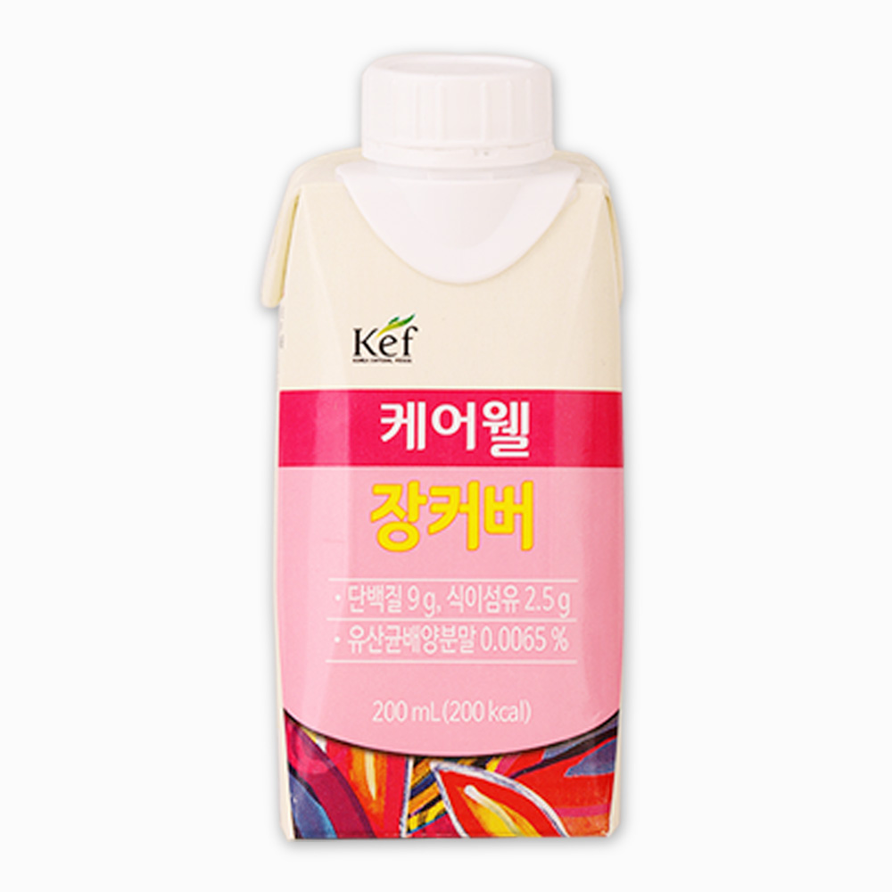 케어웰 장커버 유산균 식이섬유 함유 등장성 균형 영양식 어르신 노인 식사대용 간편식, 10개, 200ml 21,000원