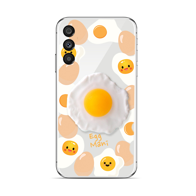 바비듀 계란 후라이 스마트톡 케이스 그립 손잡이 거치대 갤럭시 와이드8 A16 S25 A17 점프4 9,800원