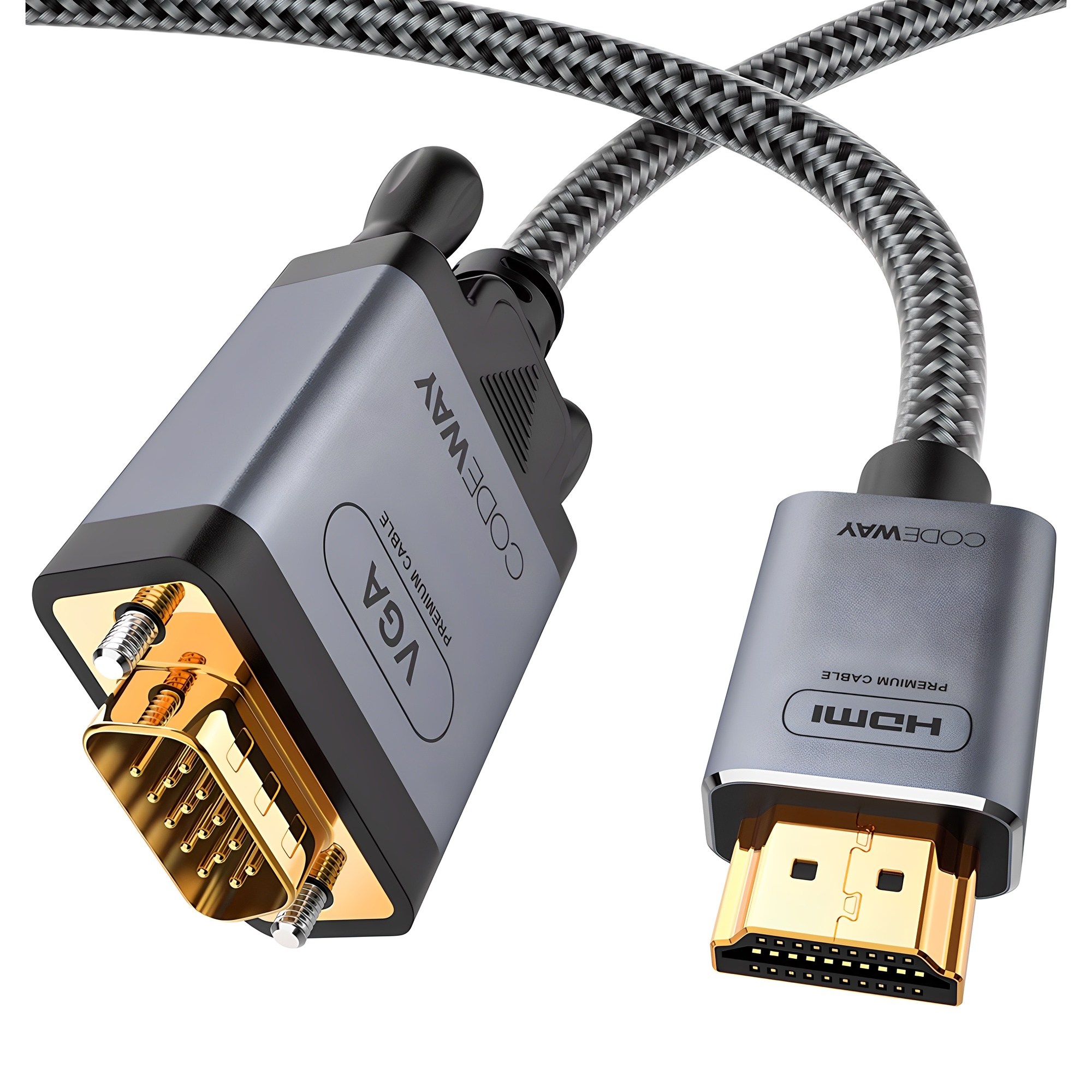 코드웨이 HDMI to VGA RGB 케이블 9,800원