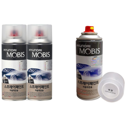 순정품 현대 제네시스G70 UYH 우유니화이트(2개가 한세트) 스프레이 + 투명스프레이 자동차 도색 차량용 카페인트, 1개 36,000원