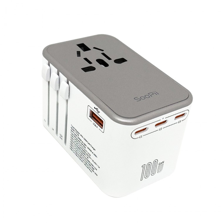 Soopii GaN 100W PD 여행용 해외 멀티플러그 어댑터 콘센트 돼지코 TA100 70,240원