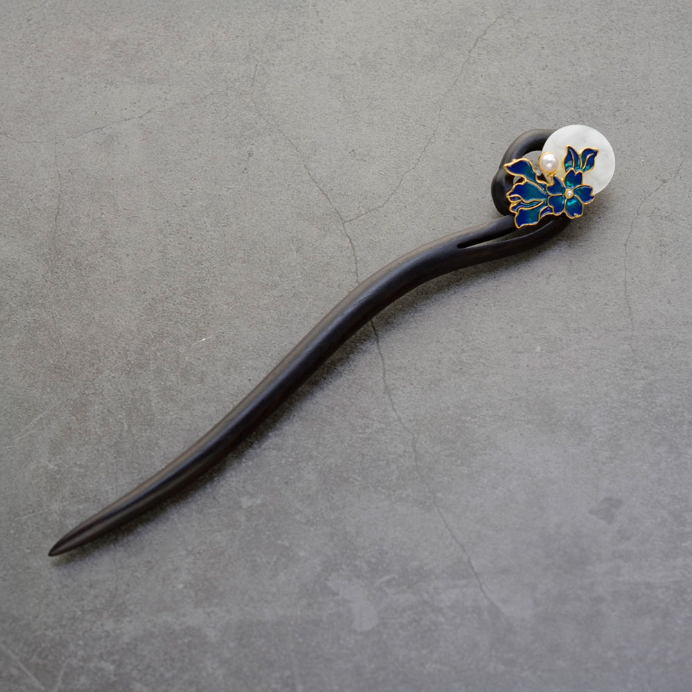 [HANNAL] 올림머리 한복 웨딩 중전 흑단비녀 14,900원