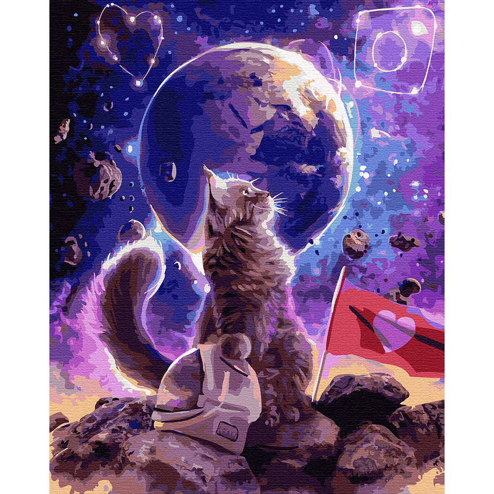 플레이어바웃 유화 피포페인팅 DIY 명화 그리기 40 x 50 cm 유니버스 고양이, 1개 17,900원