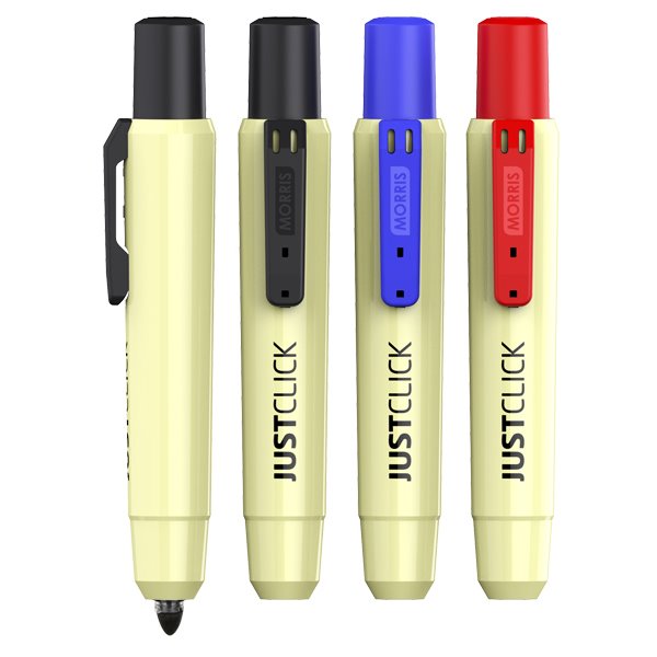 (MORRIS) 모리스 JUSTCLICK 유성매직 M2 1자루 노크식 저스트클릭, 1개 900원