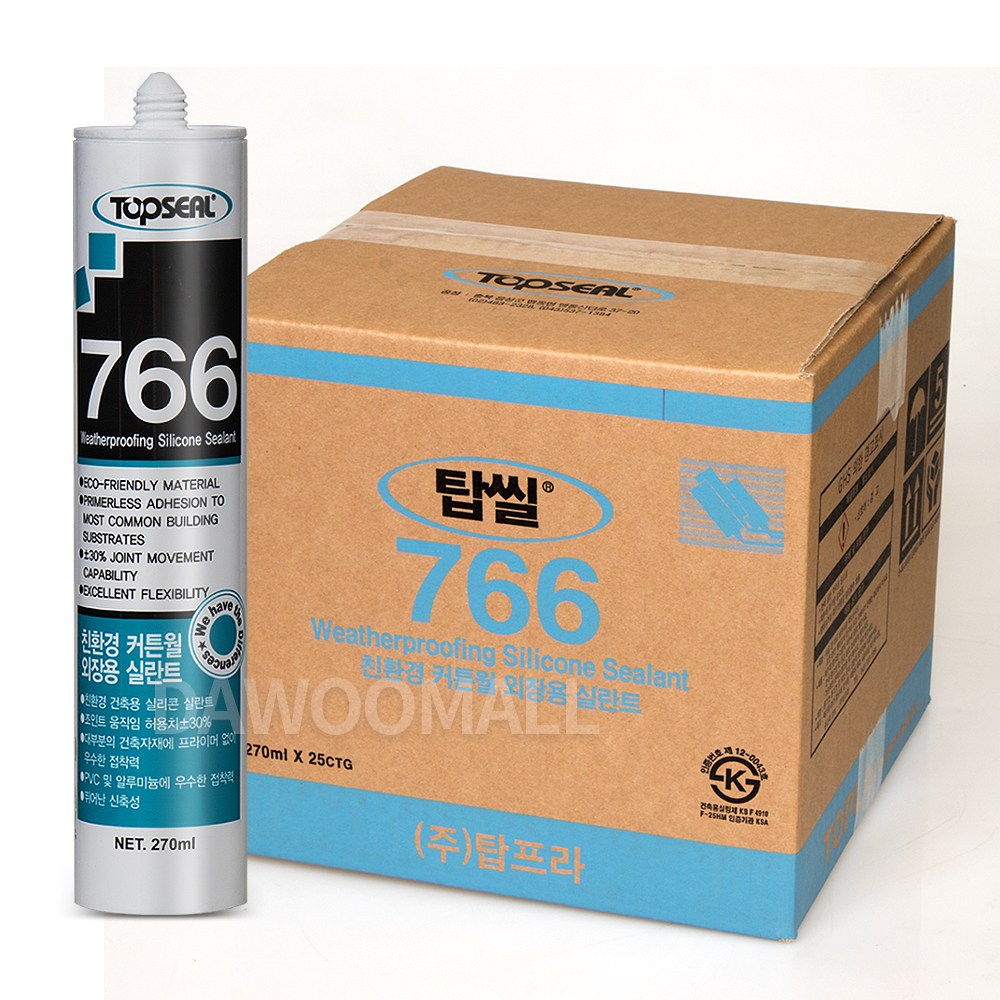 다우몰 외장용 실리콘 탑프라 766 박스(25개입) + 반코팅장갑 65,000원