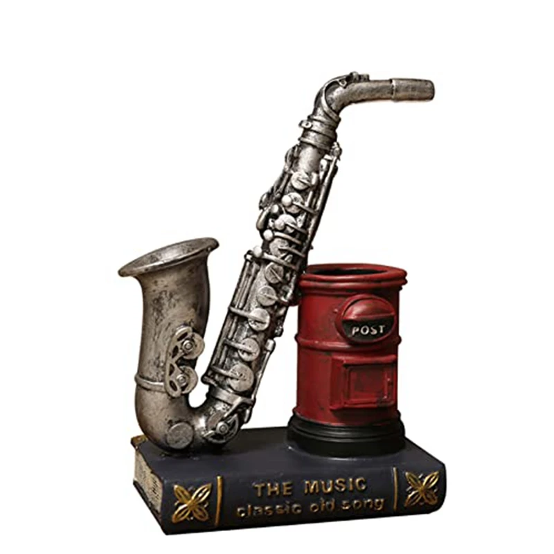 레트로 빈티지 테이블 장식 악기 펜꽂이 책상 정리 엔틱 연필꽂이 쁘띠끄빌라쥬 26,000원