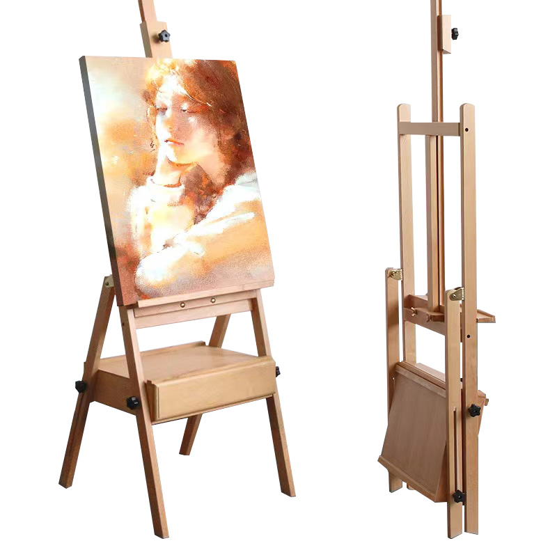 PawJoy 이젤, 대형 접이식 나무이젤, 전문가용 원목 테이블이젤, 다목적 미술용 대형 이젤 66,850원