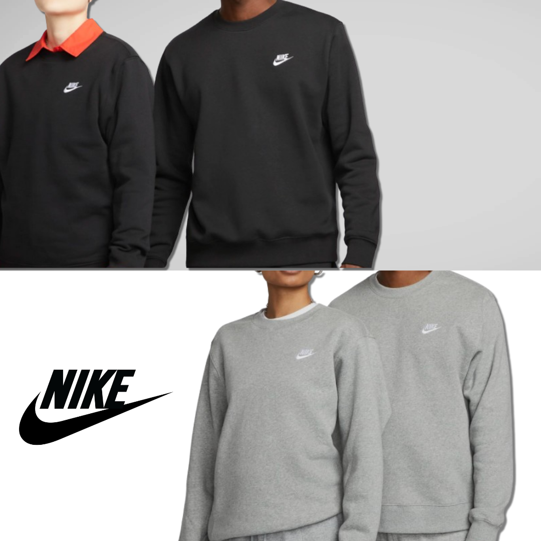 [당일발송] 나이키 Nike 기모 맨투맨 티셔츠 긴팔 플리스 NSW 블랙 그레이 스포네틱 양말 42,900원
