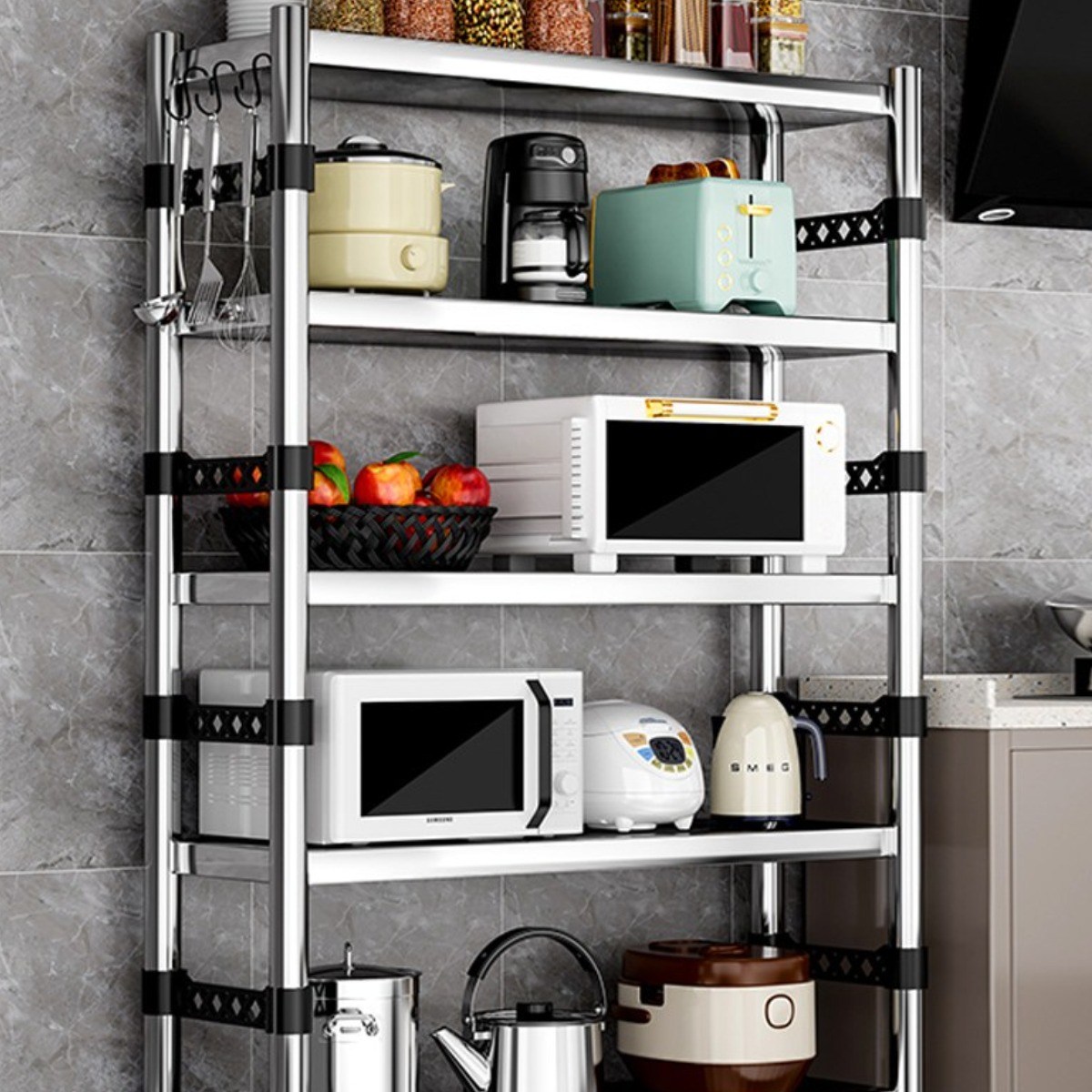 Ageye 무볼트 조립식 철제 선반, 5단 99,990원