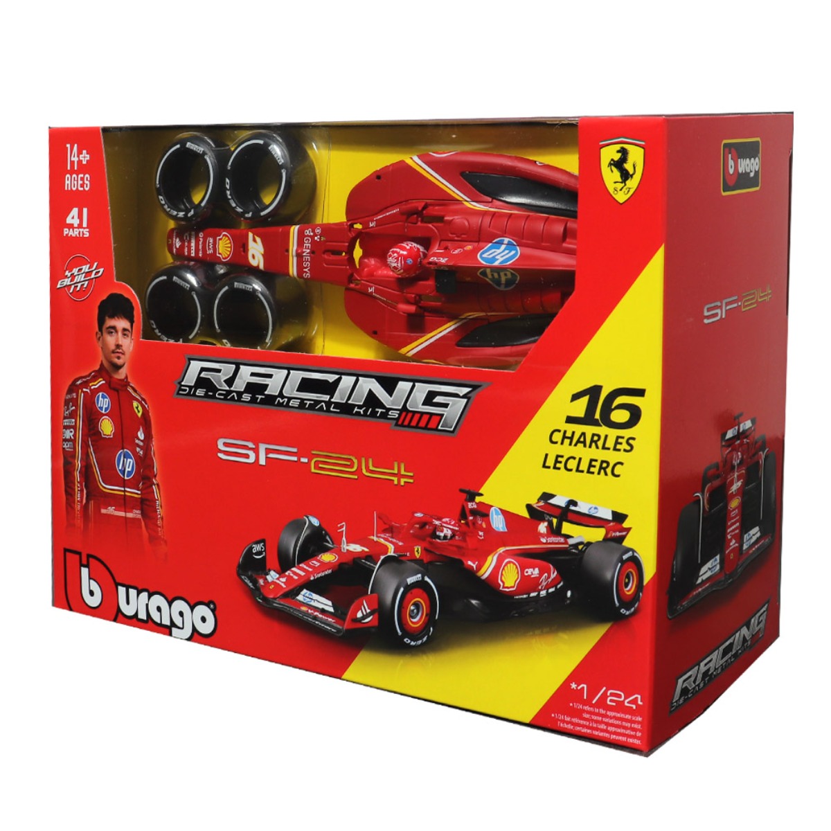 브라고 1:24 페라리 SF24 F1 모형 머신조립 DIY (스탠드 미포함), 1개 57,900원