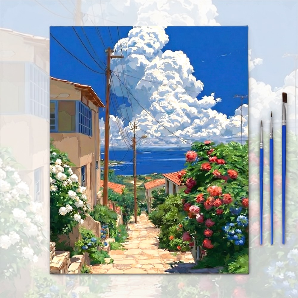 템픽 DIY 명화 그림 그리기 세트, 1개, 01지중해골목 15,500원