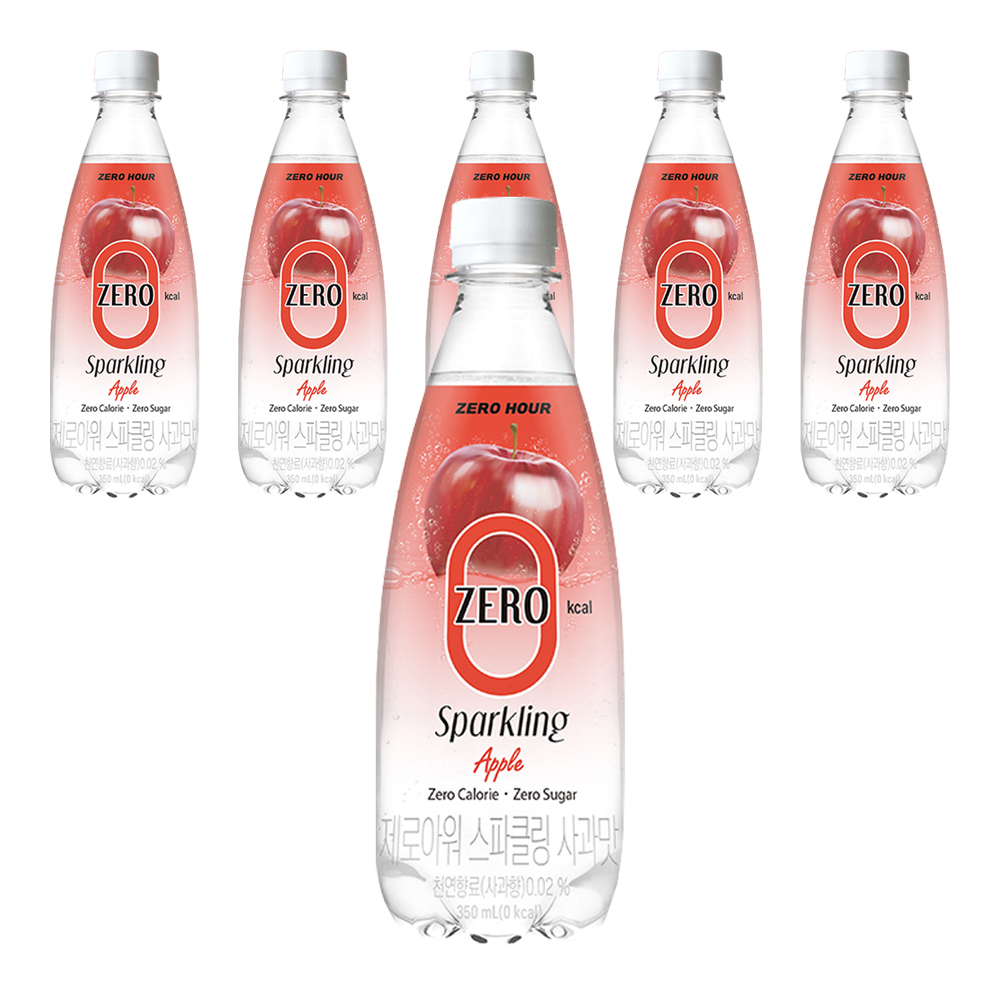 제로아워 0kcal 스파클링 사과맛, 350ml, 6개 6,510원