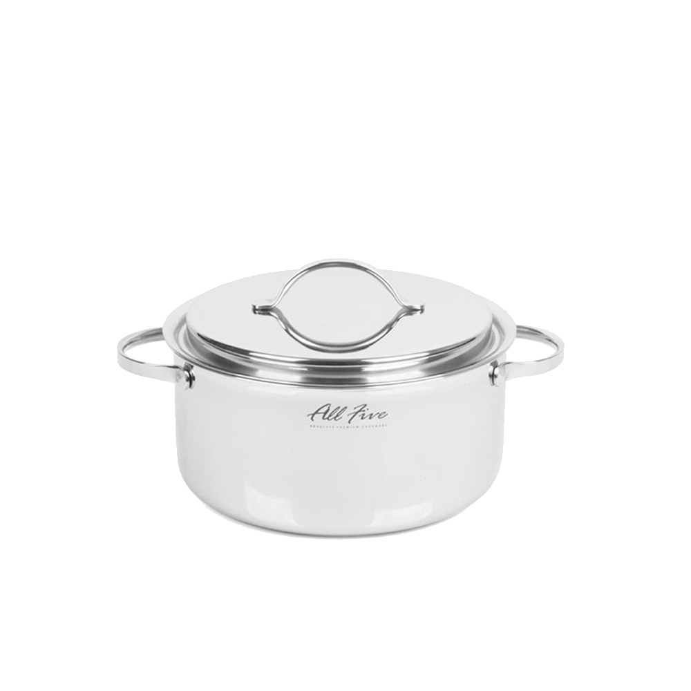 한일스텐레스  올파이브 통5중 스텐 양수냄비 24cm 인덕션겸용 58,900원