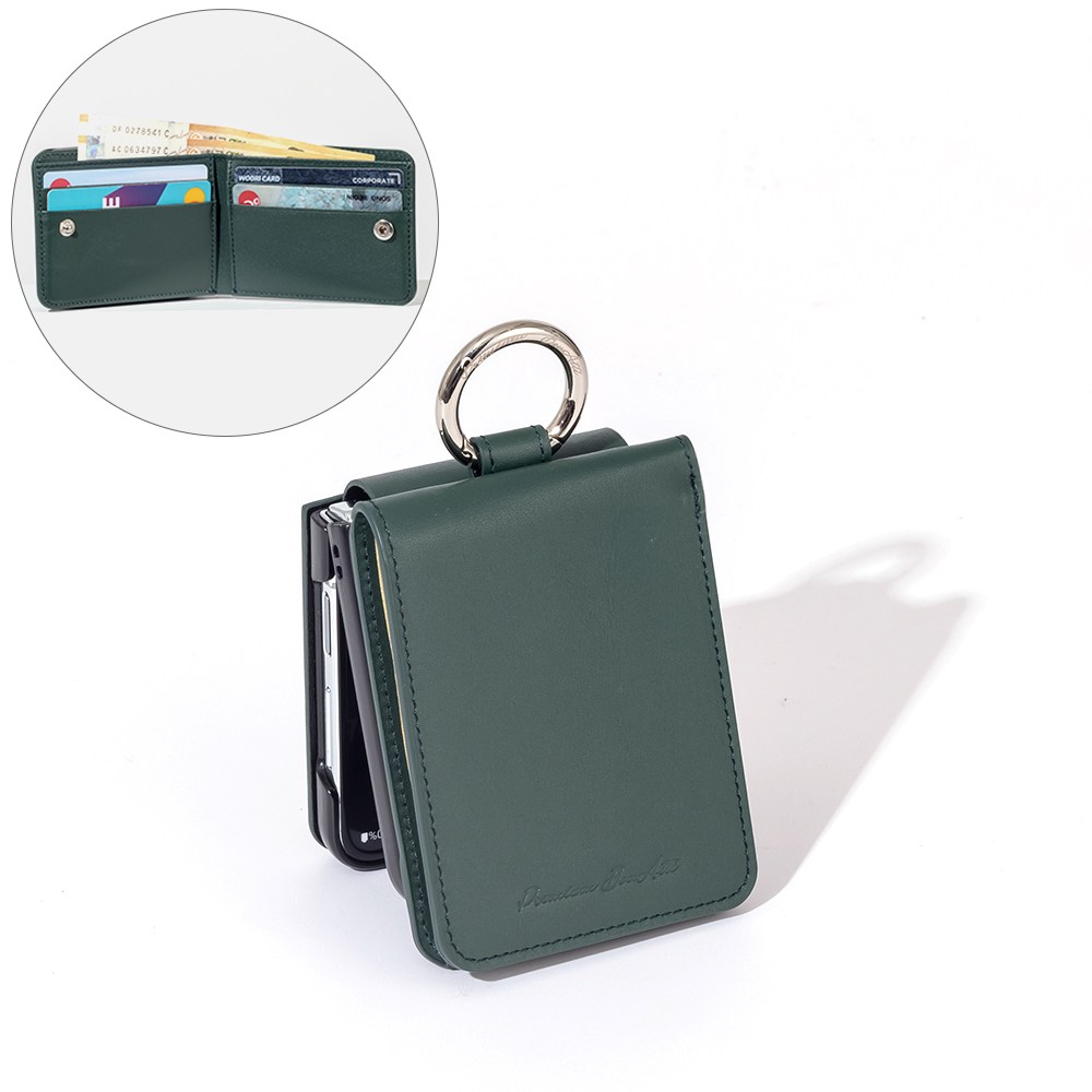본아띠 다빈치 천연소가죽 비비지 지갑형 갤럭시 Z플립5 F731N 전용 케이스 57,500원
