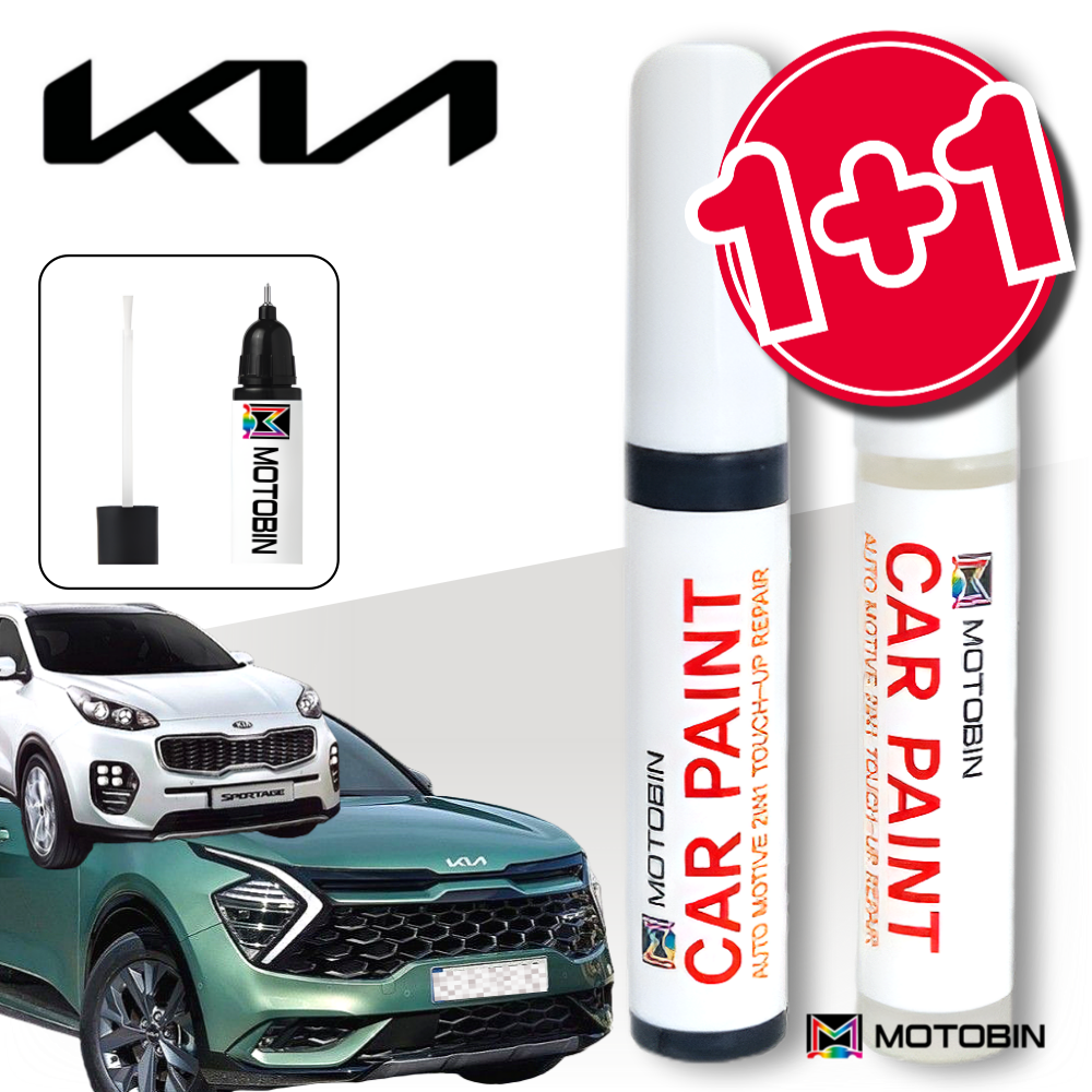 기아 스포티지 자동차 페인트 붓펜, KCS 스파클링실버 +투명, 1세트 14,900원