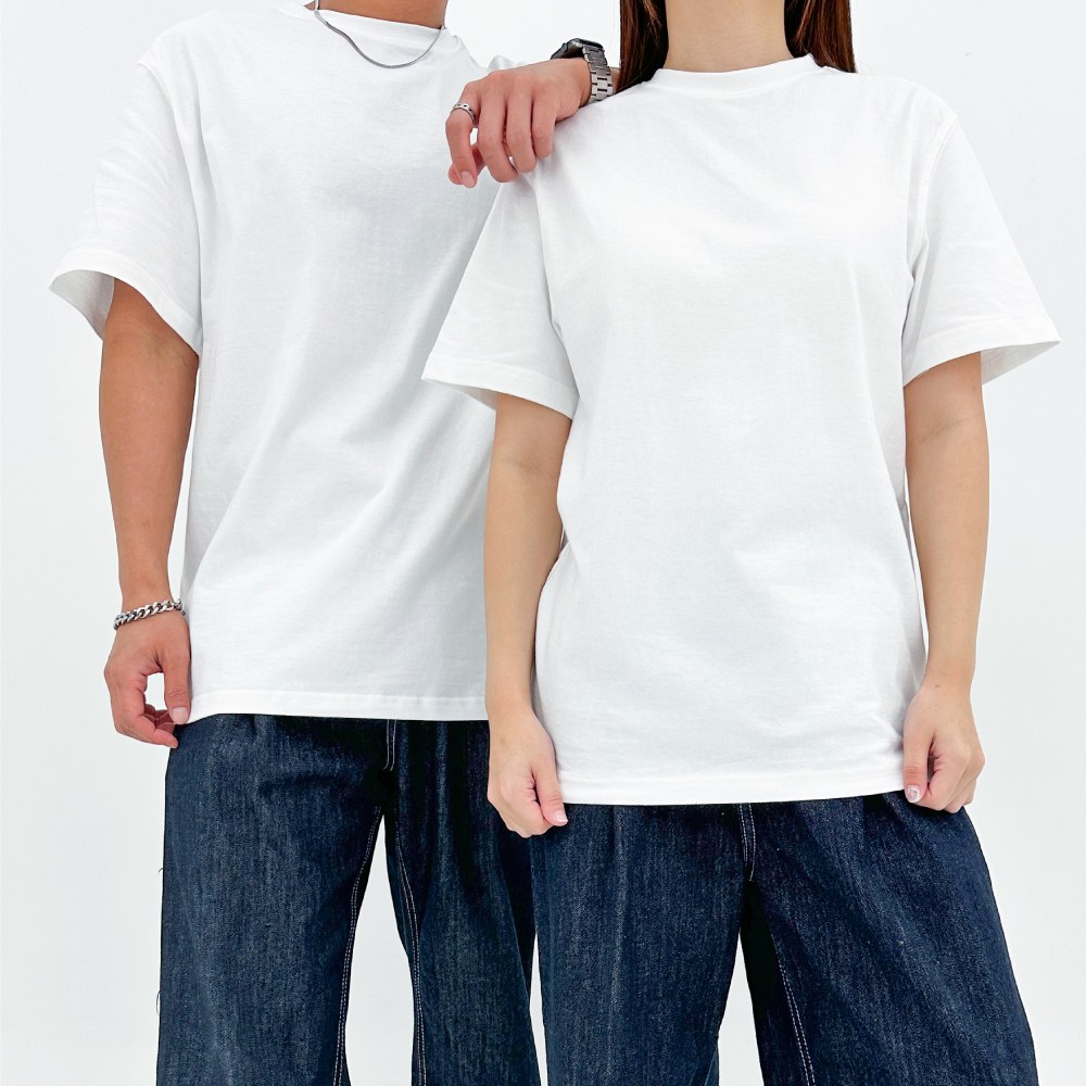 유베이직 남녀공용 사계절 레이어드 무지 반팔 라운드 면티 20수 데일리 오버핏 1장 16,100원