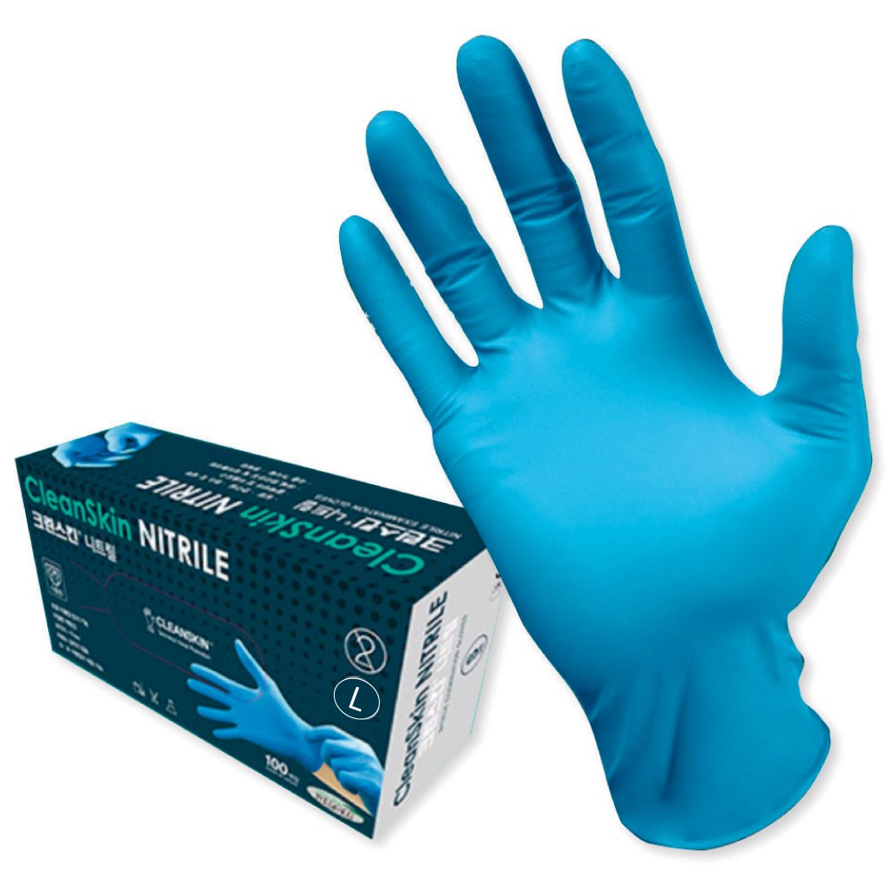크린스킨 니트릴 블루 100개입 장갑 블루 5.2g 8,500원