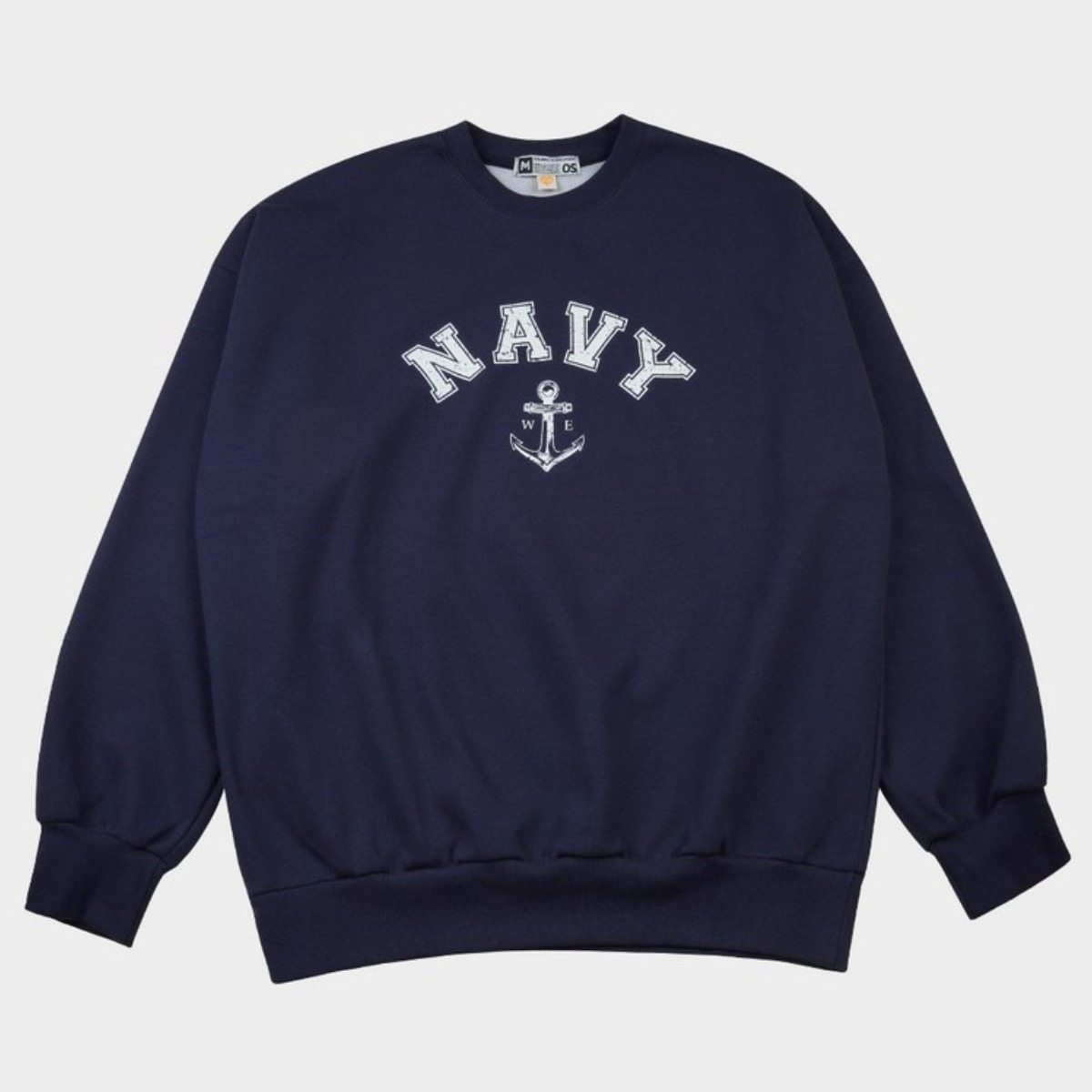 밀리브로 MTM NAVY Anchor Crack 해군 오버핏 맨투맨 49,000원