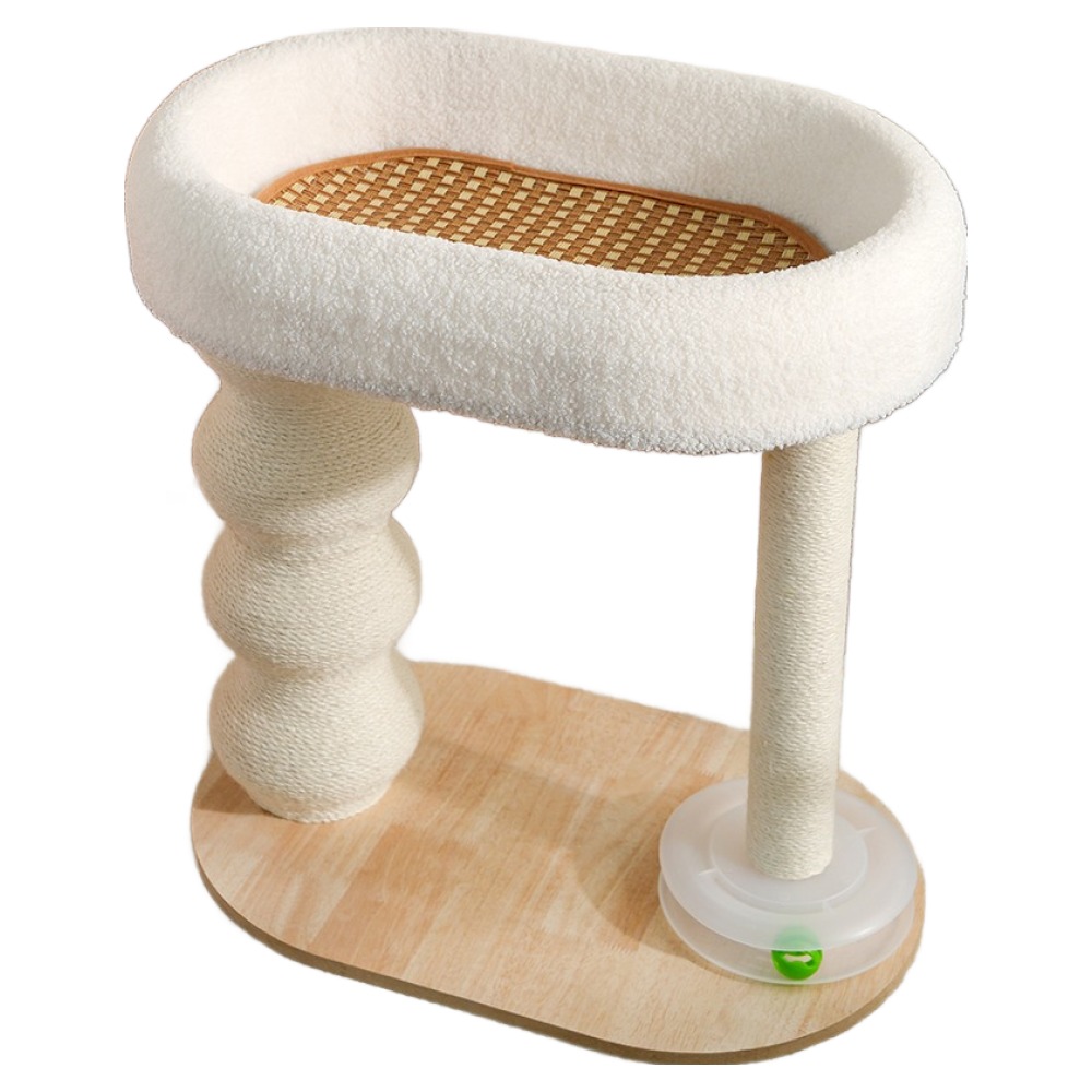 미아오페어리 칠시 고양이 구름쉼터 스크래쳐 캣타워, 화이트, 1개 49,600원