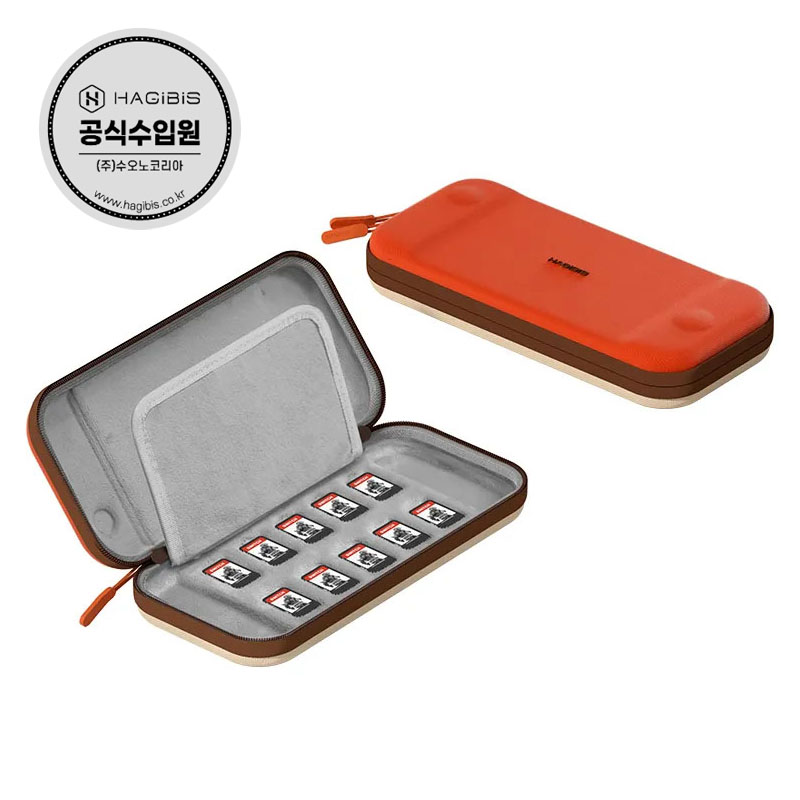하기비스 닌텐도스위치 OLED 휴대용가방 케이스 파우치 게임칩 10개수납 SWB02, 1개, Grey 17,950원